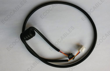 Kabel Coiled Untuk Pemutus Arus Sisa Arus 26AWG x 3C Dengan Konektor SMP