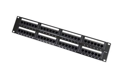 24 Port / 48 Port 19 Inch CAT5e UTP Copper Patch Panel with RJ45 Modular Connector