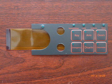 Customized Push Button Touch Screen Keyboard Membran Beralih 0.05mm - 1.0mm