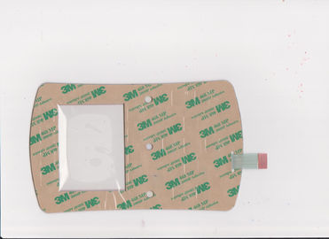 Backlight Membrane Switch with LGF Light  autotype pet and 3M adhesive printing yellow white red color