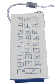 19 kunci membran industri IP65 keypad dengan USB, stroke pendek 0.45mm