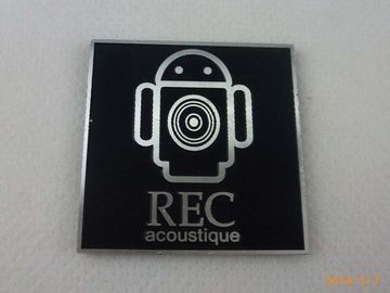 3C Electronic Eco - friendly Metal Nameplate With Color Printing LOGO Sticker